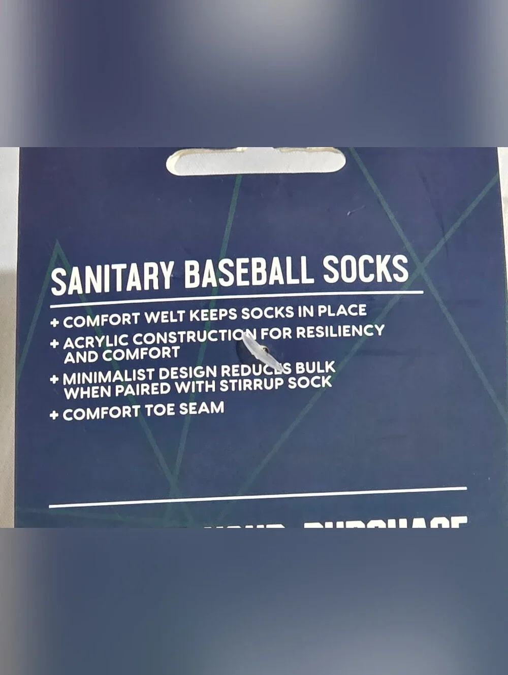 DSG Sanitary Baseball White Athletic Socks  2 Pk Comfort Toe And Welt Seam Large